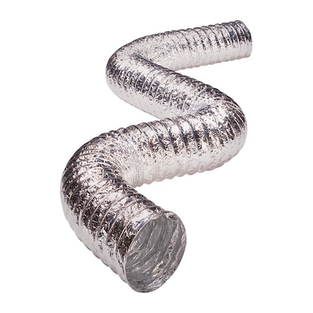 Deflecto Deflect-O Supurr-Flex 5 ft. L X 4 in. D Silver Aluminum Dryer Transition Duct F0405B/4